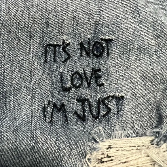 Torrid Skinny Blue Distressed Blue Jeans Size 16 - Picture 4 of 9